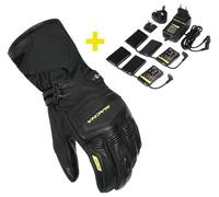 Guanti Moto Uomo Macna Azra 12V 3A kit Riscaldati Elettronicamente Black Taglia:XXXXL