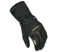 Macna Azra RTX guanti da moto impermeabili riscaldabili, nero/giallo, Taglia L