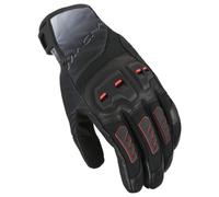 Macna Guanti da moto Jugo 2.0 in pelle e tessuto Nero/Rosso XL Uomo