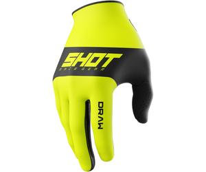 Guanti motocross bambino Shot Draw Sky giallo fluo 12/13