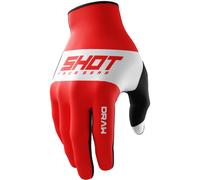Guanti motocross per bambini Shot Draw Sky rosso 10/11