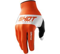 Guanti motocross Shot Draw Sky arancione 9