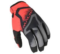 Macna Backyard-1 Guanti da motocross, nero-rosso, taglia M per maschi