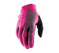 Guanti MX 100% Brisker Per Freddo Donna Pink Black Motocross MTB ATV Quad