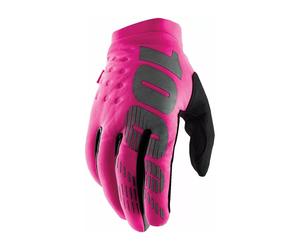 Guanti MX 100% Brisker Per Freddo Donna Pink Black Motocross MTB ATV Quad