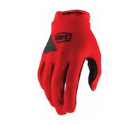 Guanti MX 100% Ridecamp Rosso Motocross Off-Road ATV Quad MTB