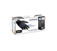 Guanti neri in nitrile monouso Reflexx R78 senza polvere