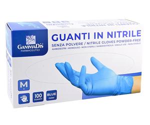 GUANTI NITR S/POL M 100PZ GAMMAD