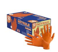 GUANTI NITRILE ARANCIO TG M (8) AREXONS 50 PZ