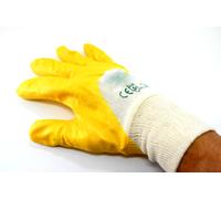 Guanti Nitrile Guanti da Lavoro Montaggio Giallo Nitrile Tgl 7 - 11