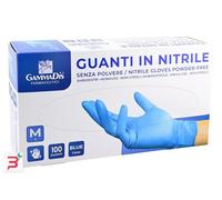 GUANTI NITRILE SENZA POLVERE MEDIUM 100 PEZZI GAMMADIS