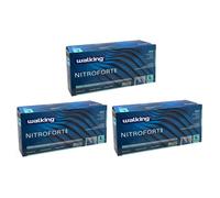 Guanti Nitrile WALKING NITROFORT BLU Riusabili Taglia L - 7.5 g- 300 PZ 1ENT