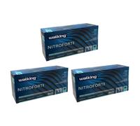 Guanti Nitrile WALKING NITROFORT BLU Riusabili Taglia M - 7.2 g- 300 PZ 1ENT