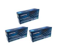 Guanti Nitrile WALKING NITROFORT BLU Riusabili Taglia S - 6.7 g- 300 PZ 1ENT