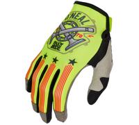 ONeal Mayhem Piston S23, guanti M male Giallo Fluo/Nero/Rosso