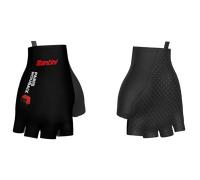 Santini Paris-roubaix 2026 Short Gloves Nero M Black