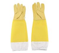 Guanti per Apicoltura a Maglie XL, Guanti protettivi api ventilati in Pelle Sintetica Forniture per Apicoltura con Manica a Rete Lunga per apicoltori per Principianti