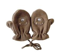 Guanti per bambini facili da usare, guanti appesi collo, comodi da indossare ogni giorno per bambini età compresa tra 1 e 5 anni e 6-12 anni, goditi i guanti comodi per bambini con cinghia