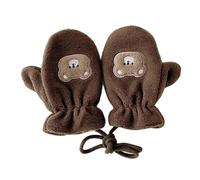 Guanti per bambini facili da usare, guanti appesi collo, comodi da indossare ogni giorno per bambini età compresa tra 1 e 5 anni e 6-12 anni, goditi i guanti comodi per bambini con cinghia