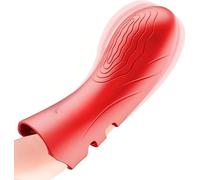 Guanti per dita Massaggio delle dita, Vibratore per donne Impermeabile Per donne e coppie,Pink