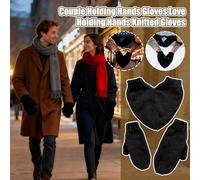Guanti Per La Stagione Invernale | Mittens Lavorati A Maglia Per La Coppia Che Si Tiene Per Mano Con Riscaldamento | Guanti Invernali a Forma di Cuore per Donne | per Cosplay, per Passeggiate, per All