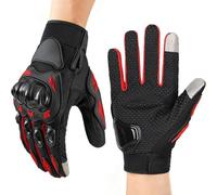 Guanti per moto - Anti Slip PP Cloth, Breathable Cloth | Full Finger Hard Shell Protective Riding Gloves | Sport Wear Resistant Cycling Glove for Outdoor Motorcycle Biking Training Adventure Use