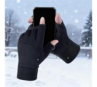 Guanti Per Motocicletta Riscaldati,Muffole Elettriche Antiscivolo - Guanti Invernali Con Di Ricarica USB E Touchscreen Per Due Dita,Per Uomo E Donna, Inverno, Motocicletta, Lavoro, Sci, Caccia