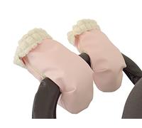 Guanti per passeggino o carrozzina o manicotti scaldamani. Disponibili in vari colori (Rosa Pastello)