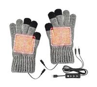 Guanti Per Riscaldamento,Muffole Riscaldanti Con Connettore USB | Guanti Riscaldati Ricaricabili,Tre Regolazioni Di Temperatura Per Uomini E Donne Attività All'aperto Sport Ciclismo Motociclismo