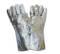 Guanti per saldatura resistenti al calore - Guanti protettivi in alluminio ad alte prestazioni, per lavori di sicurezza | Attrezzature ad alta temperatura durevoli per cucina metallurgia industriale