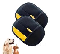 Guanti per toelettatura animali domestici bifacciali, Guanti per depilazione elettrostatica animali domestici, Strumento per depilazione appiccicoso con spazzola a setole bifacciali (2pcs)