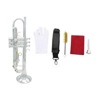 Guanti Per Tromba In Ottone Squisiti In Sib Si Bemolle Standard Professionale Piccoli E Resistenti(Silver)