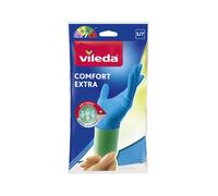 Guanti per uso domestico in lattice Vileda Comfort & Care tg S Blu