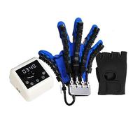 Guanti Pneumatici Per Robot Di Riabilitazione, Guanti Per La Riabilitazione Delle Dita Per Pazienti Affetti Da Emiplegia Con Ictus, Tutore Per Raddrizzare Le Dita(Left,XX-Large)