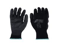 Guanti protettivi a maglia da lavoro Nitras 6215 Set di 12 coppie, colore: nero, taglie XS - 3XL, 6215