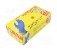 Guanti protettivi Dimensione: 9,L azzurro nitryl 100pz.