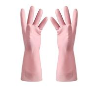 guanti puliti, 1 paio di guanti for bucato e lavastoviglie, riutilizzabili for a maniche lunghe for uso quotidiano(Pink C)