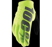 Guanti ragazzi/e Brisker 100% Giallo fluorescente, Nero