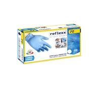 Reflexx R72, Guanti in Nitrile senza Polvere Gr. 3.9, Speciali per Alimenti, 100 Pezzi, Colori assortiti