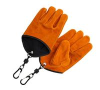 Guanti resistenti al calore - Guanti da campeggio durevoli, pile di protezione con scivolo - BBBQ, comode attrezzature esterne ignifughe, usura durevole | Guanti da forno affidabili per barbecue