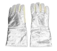 Guanti Resistenti Al Calore Guanti Lavoro con Pollice Rinforzato Resistente All'usura Antiscottatura 500 ℃ per la Cottura delle Fonderie di Acciaierie
