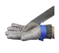 Guanti Resistenti al Taglio, Guanti antitaglio in Filo di Acciaio 316L per macellai, Protezione per Il Taglio della Carne, Sicurezza delle Mani, Lavoro, 5 Taglie