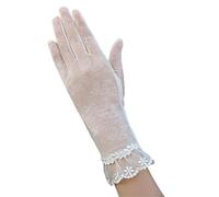 Guanti rinfrescanti, Gloves Women Lace Non-Slip Touch Screen Driving Multicolor