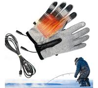 Guanti riscaldabili - Guanti elettrici con tecnologia touch screen per l'inverno, guanti termici invernali impermeabili per viaggi arrampicata sci corsa ciclismo clima freddo