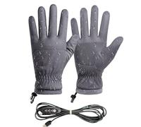 Guanti riscaldanti elettrici - guanti/batteria invernali ricaricabili USB, calore regolabile per mani fredde, ideale per moto, sci, ciclismo, escursioni, esterno e lavoro in attività a freddo