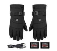 Guanti riscaldati a batteria - Guanti riscaldati a batteria ricaricabile da 3,7 V con 3 marce di temperatura, guanti termici touchscreen per ciclismo, escursionismo, campeggio, , corsa