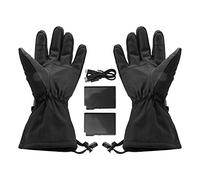 Guanti riscaldati con touch screen Guanti riscaldati con batteria elettrica ricaricabile per uomo Donna Sci da equitazione all'aperto con tre modalità di riscaldamento Materiale (l)