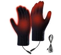 Guanti riscaldati da uomo | Guanti termici antivento USB a 3 livelli - Attrezzatura per sci, snowboard, per camminare, costruzione, motociclismo, campeggio, pesca, lavoro all'aperto, escursioni
