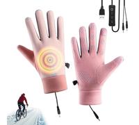 Guanti Riscaldati Elettrici | Antiscivolo Impermeabile Antivento 3 Modalità Temperatura - Guanti Riscaldati USB Per Donna Da Esterno,Per Uomini Giovani Adolescenti Sci Snowboard Slittino Ciclismo