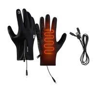 Guanti riscaldati elettrici, Guanti da sci riscaldati ricaricabili, Guanti invernali caldi sottili, Guanti elettrici con dita touchscreen, Guanti da sci invernali comodi, Guanti da sci invernali